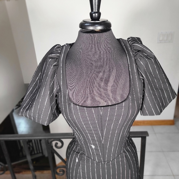 I AM GIA pinstripe Chelsea mini dress - Picture 2 of 7